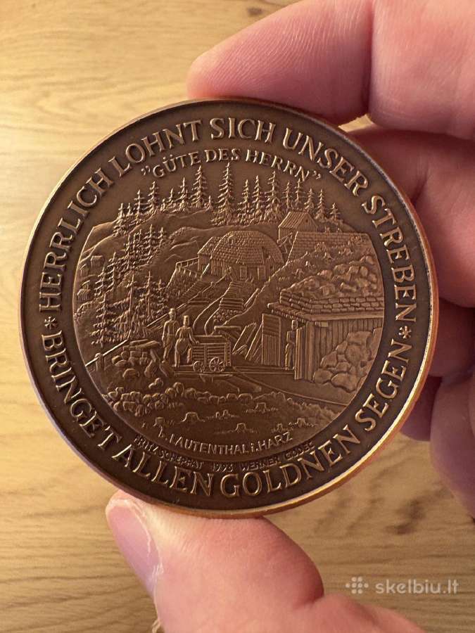 Vokiškų medalių rinkinys skirtas kalnakasybai - nuotraukos Nr. 5