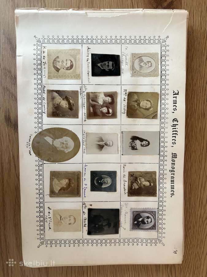 19 amžiaus pab. monogramų rinkinys, 47 lapai - nuotraukos Nr. 5
