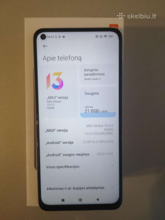 Redmi Note 9 - nuotraukos Nr. 3