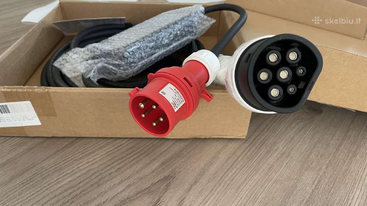Elektromobilio krovimo laidas Type 2 trifazis 11kw - nuotraukos Nr. 2