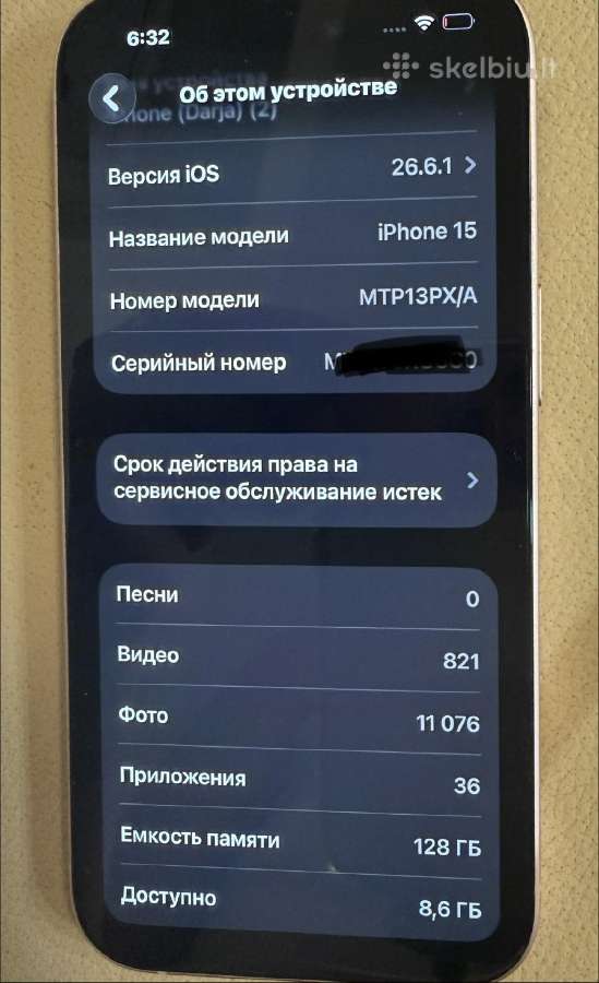 iPhone 15 128 GB - nuotraukos Nr. 6