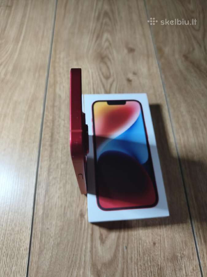 Apple iPhone 14 (Product Red) + Originali dėžutė - nuotraukos Nr. 4