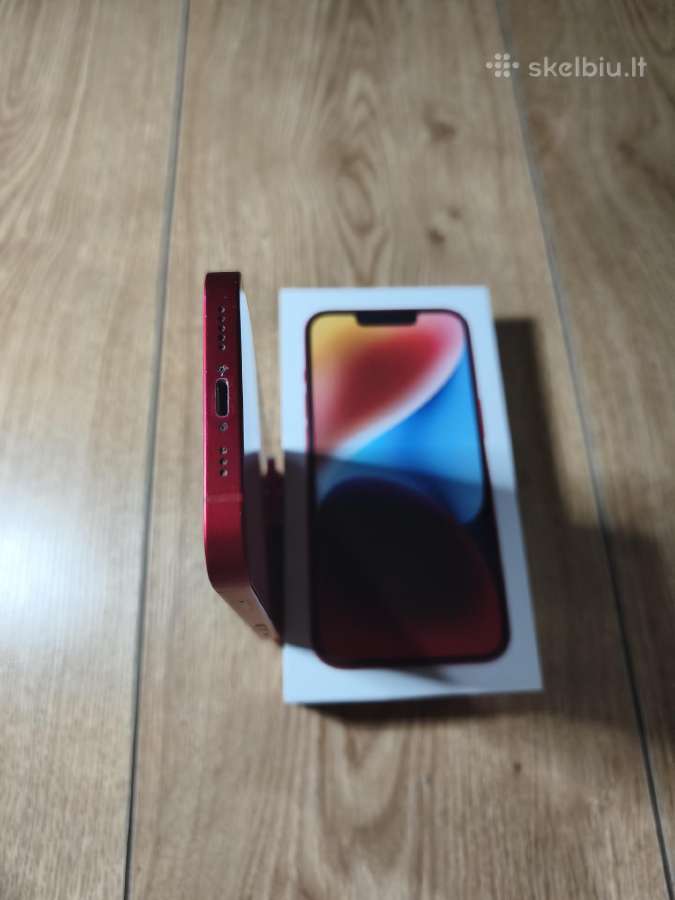 Apple iPhone 14 (Product Red) + Originali dėžutė - nuotraukos Nr. 5
