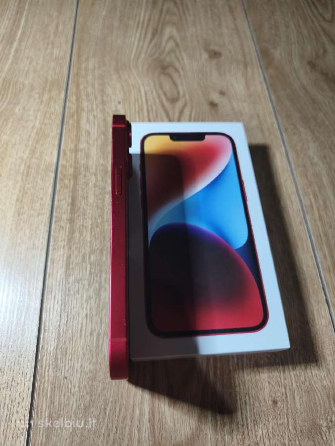 Apple iPhone 14 (Product Red) + Originali dėžutė - nuotraukos Nr. 6