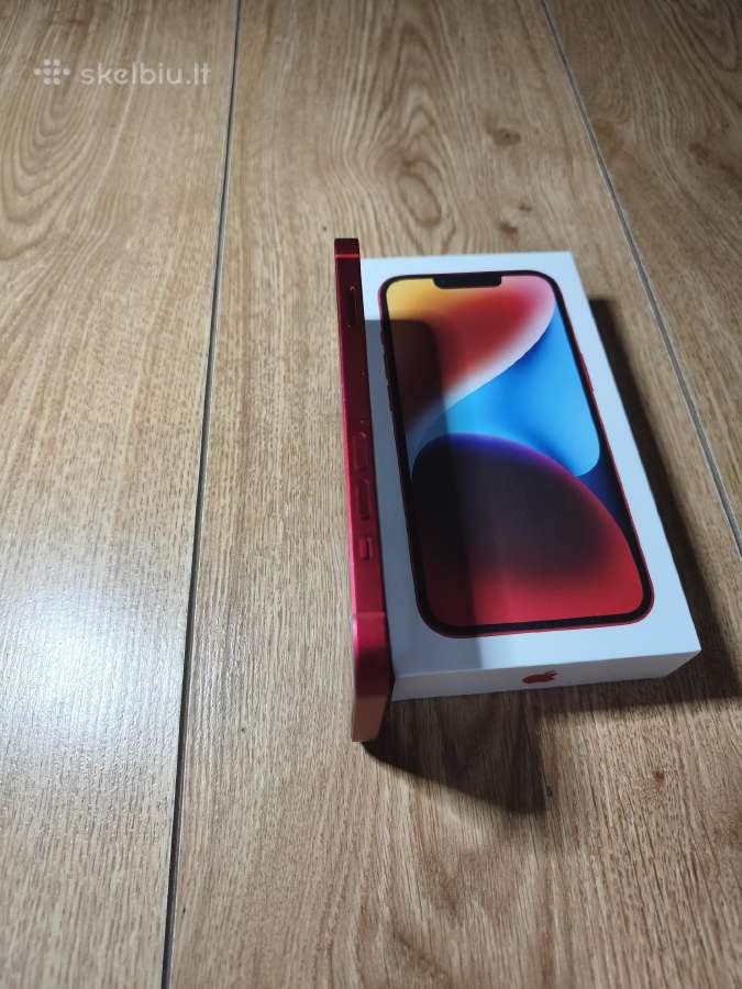 Apple iPhone 14 (Product Red) + Originali dėžutė - nuotraukos Nr. 7