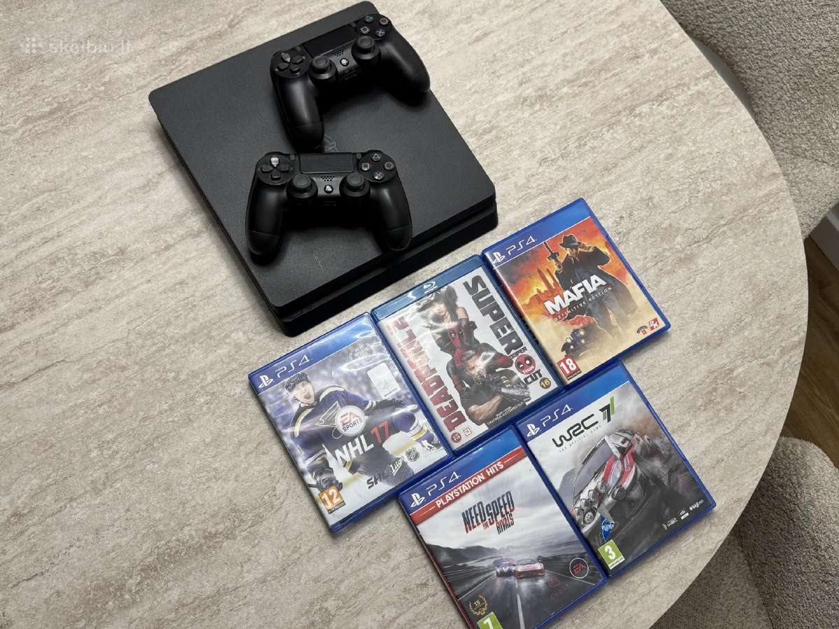 Ps4 Slim 500gb su žaidimais - nuotraukos Nr. 3