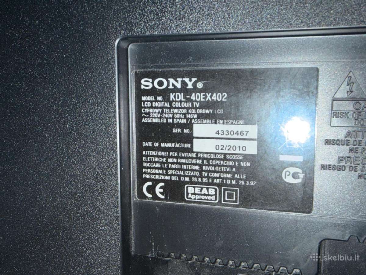 Puikus sony LCD 40 colių (101 cm) tik 100 eur - nuotraukos Nr. 5