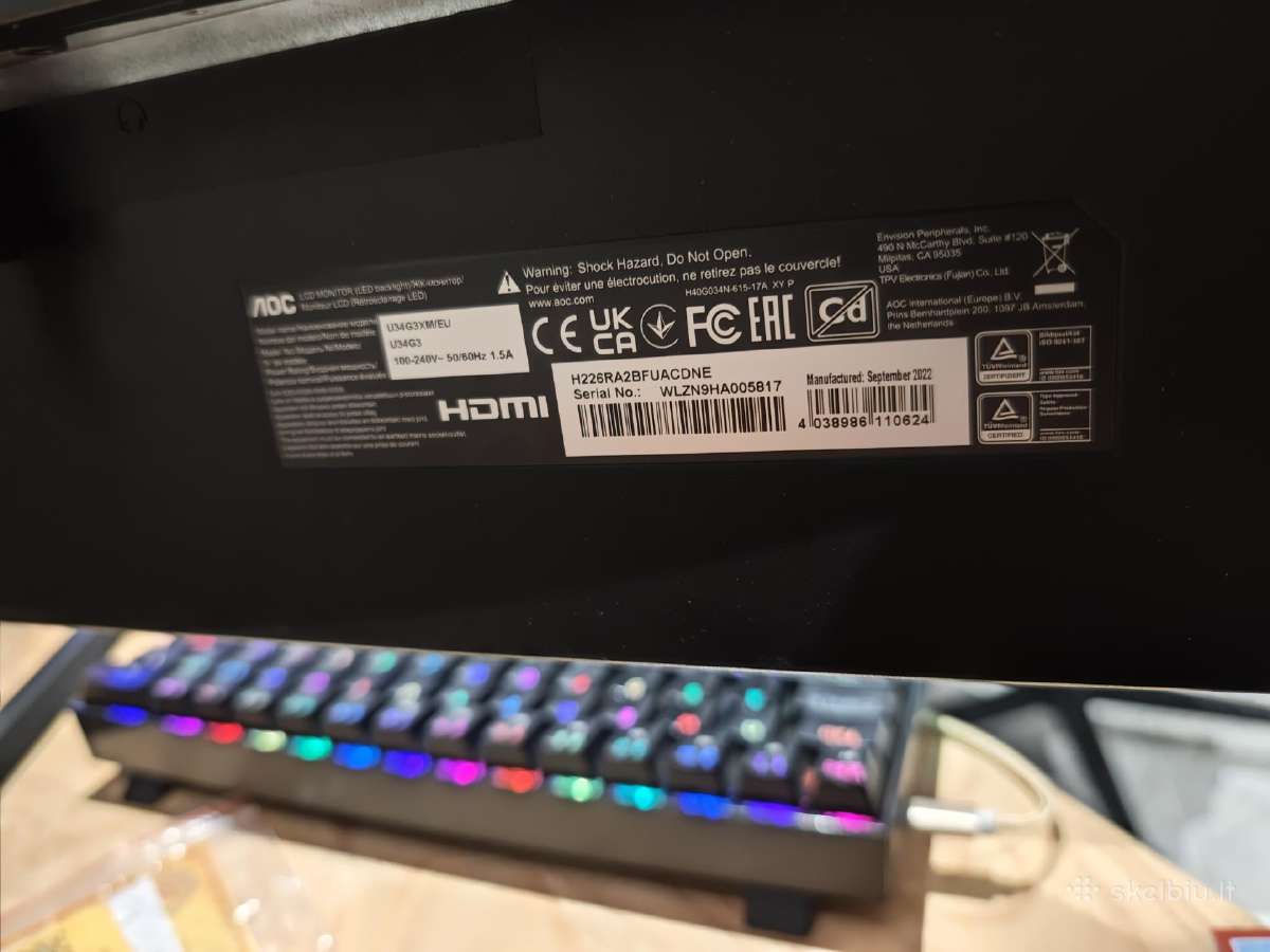 Kompiuteris Rtx 4060, Ryzen 5500,16gb,1tb SSD. - nuotraukos Nr. 5
