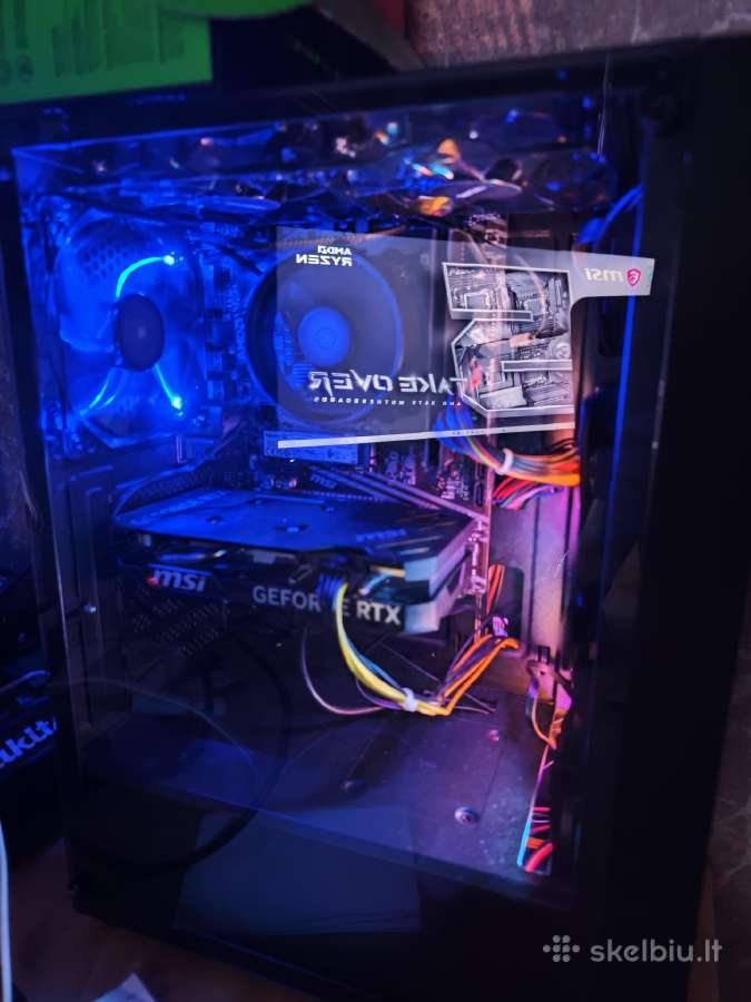 Kompiuteris Rtx 4060, Ryzen 5500,16gb,1tb SSD. - nuotraukos Nr. 3