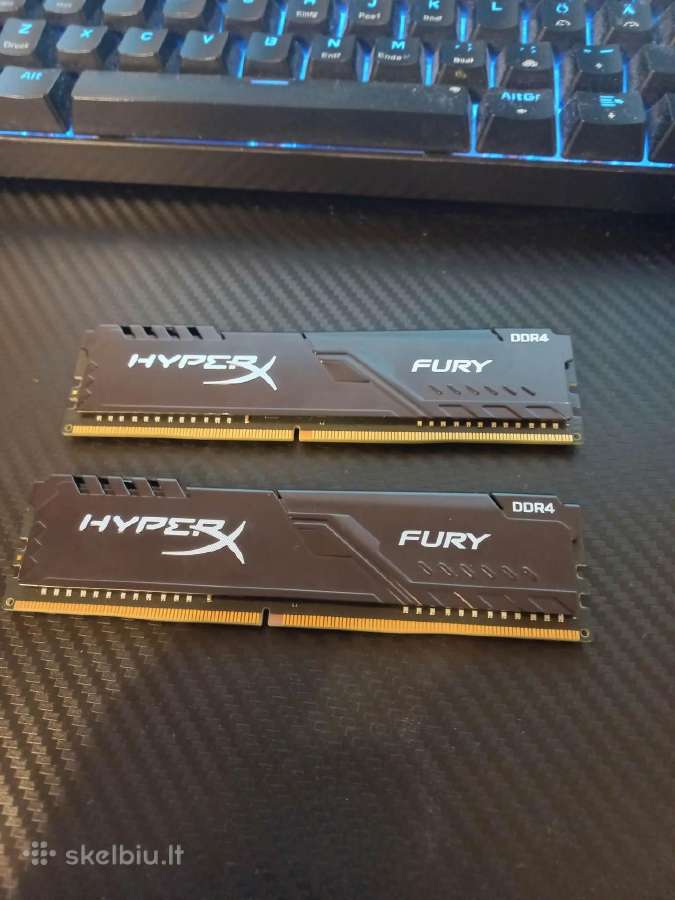 Kingston Hyperx Fury Black Ddr4 2x4gb 8gb 2666 MHz - nuotraukos Nr. 3