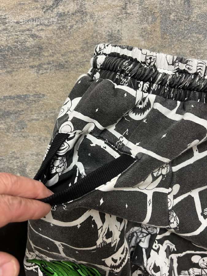 Garbage TV „Rave Hardstyle“ Brick Print Joggers - nuotraukos Nr. 3