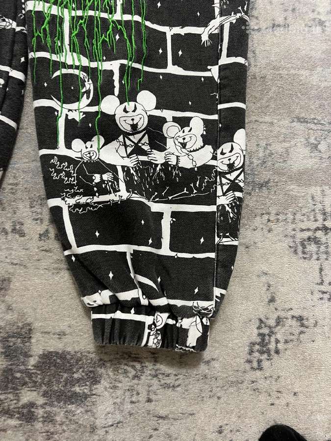 Garbage TV „Rave Hardstyle“ Brick Print Joggers - nuotraukos Nr. 6