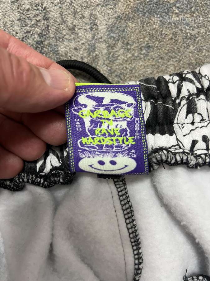 Garbage TV „Rave Hardstyle“ Brick Print Joggers - nuotraukos Nr. 10