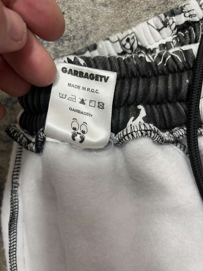 Garbage TV „Rave Hardstyle“ Brick Print Joggers - nuotraukos Nr. 11