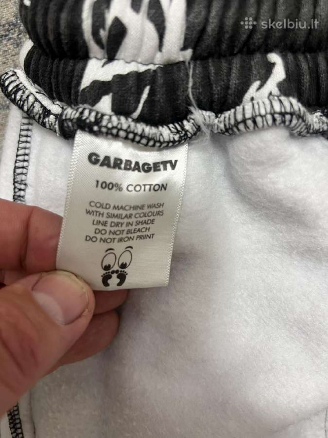 Garbage TV „Rave Hardstyle“ Brick Print Joggers - nuotraukos Nr. 12