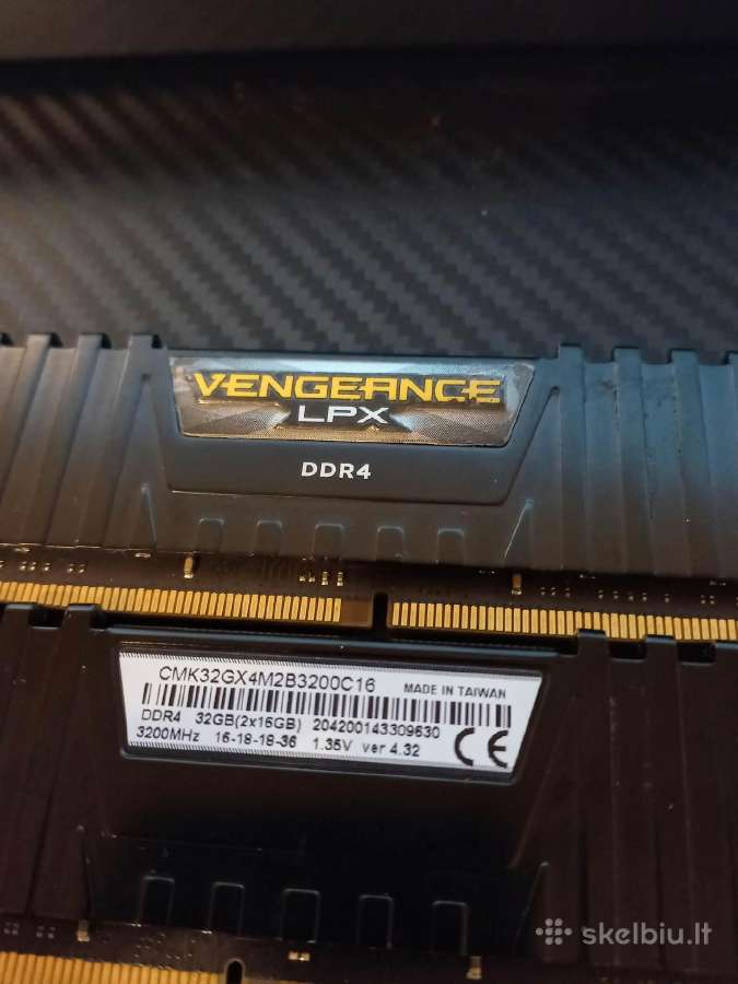 Corsair Vengeance Lpx Ddr4 32 GB 3200 MHz - nuotraukos Nr. 2