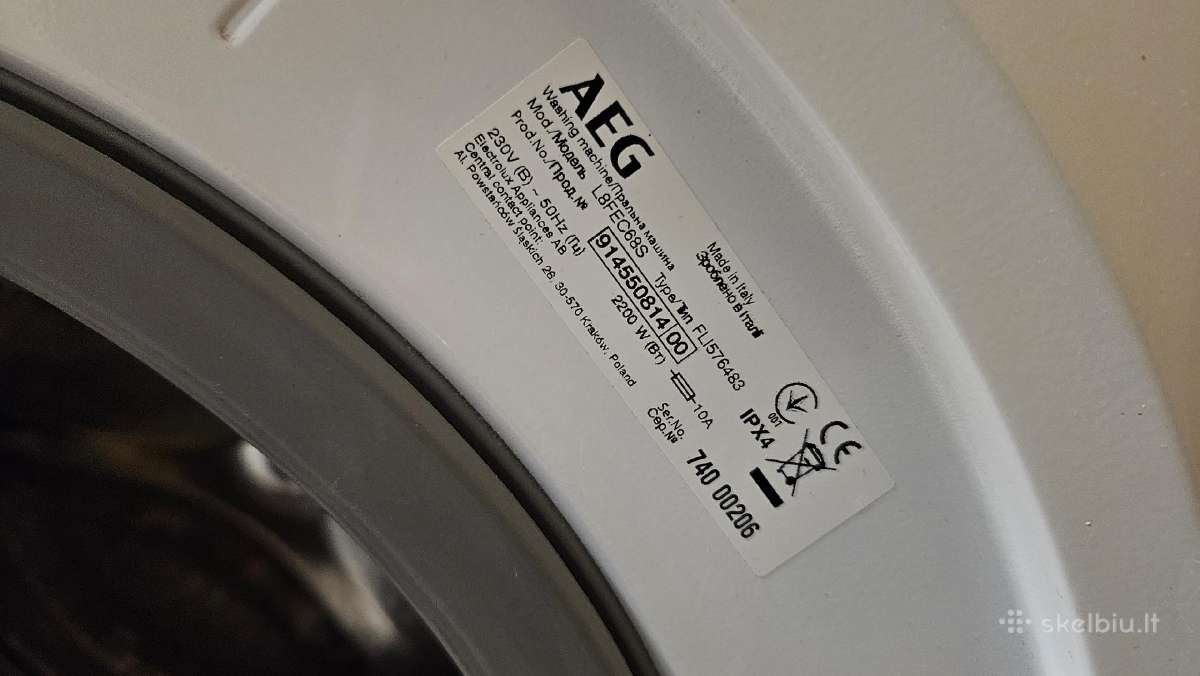 Skalbyklė Aeg 8000 - nuotraukos Nr. 3