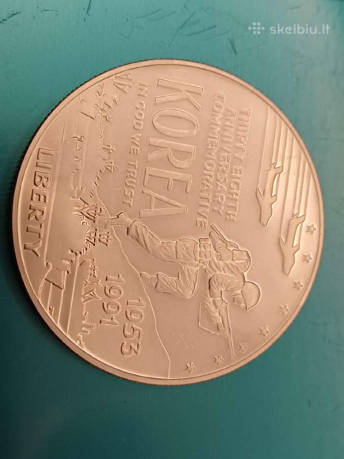 Sidabrine moneta 1 dollar - nuotraukos Nr. 3