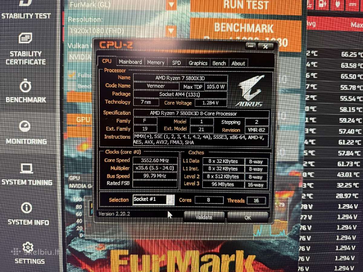 Pc Ryzen 7 5800x3d Rtx 3080 Ti Aorus Master 12gb - nuotraukos Nr. 9