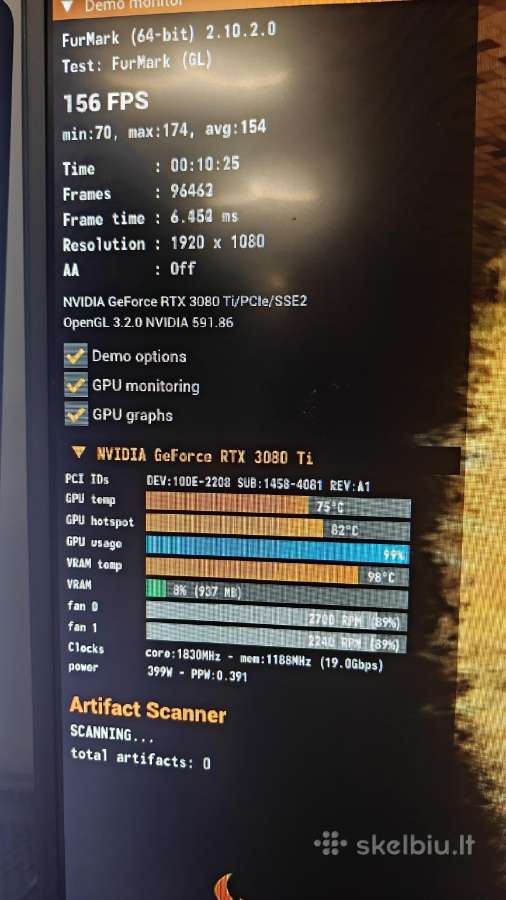 Pc Ryzen 7 5800x3d Rtx 3080 Ti Aorus Master 12gb - nuotraukos Nr. 13
