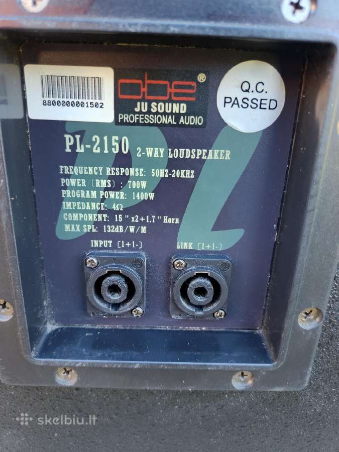 Garso kolonėlės Obe (Ju sound) pl-2150 - nuotraukos Nr. 6