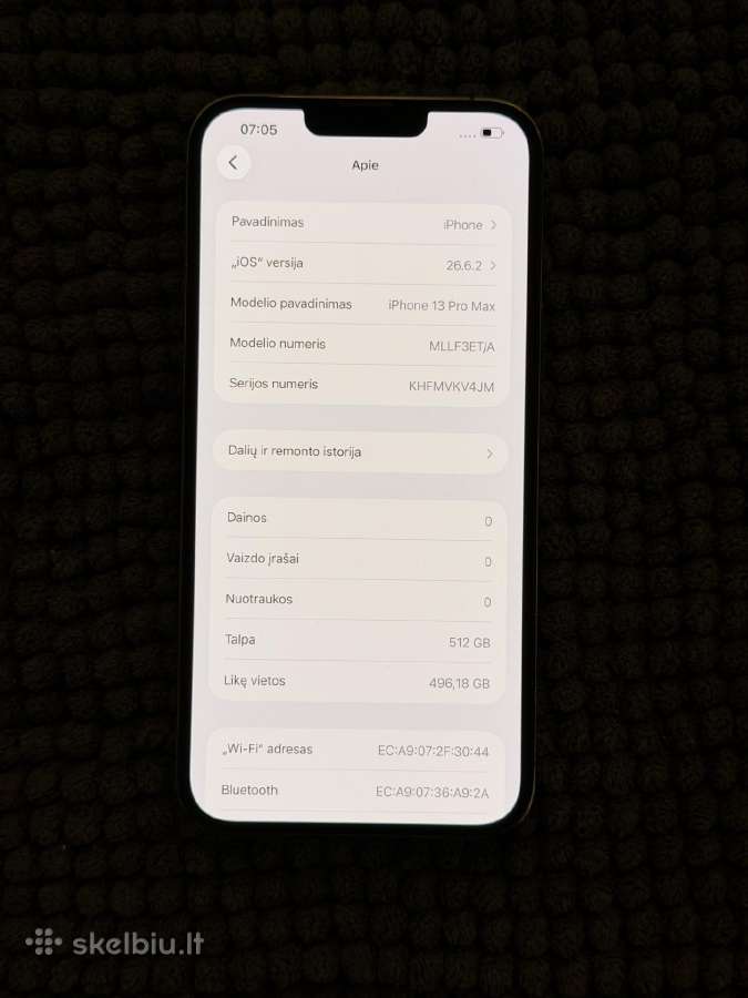 iPhone 13 Pro Max 512gb - nuotraukos Nr. 6
