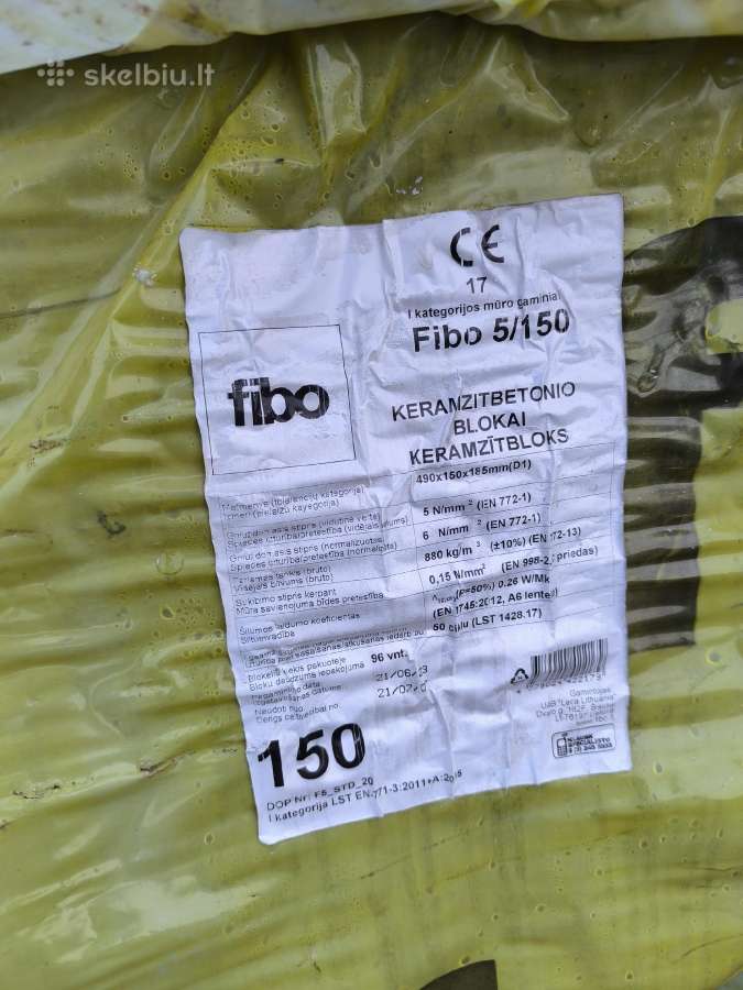Fibo 5/150 keramzitbetonio blokeliai - nuotraukos Nr. 2