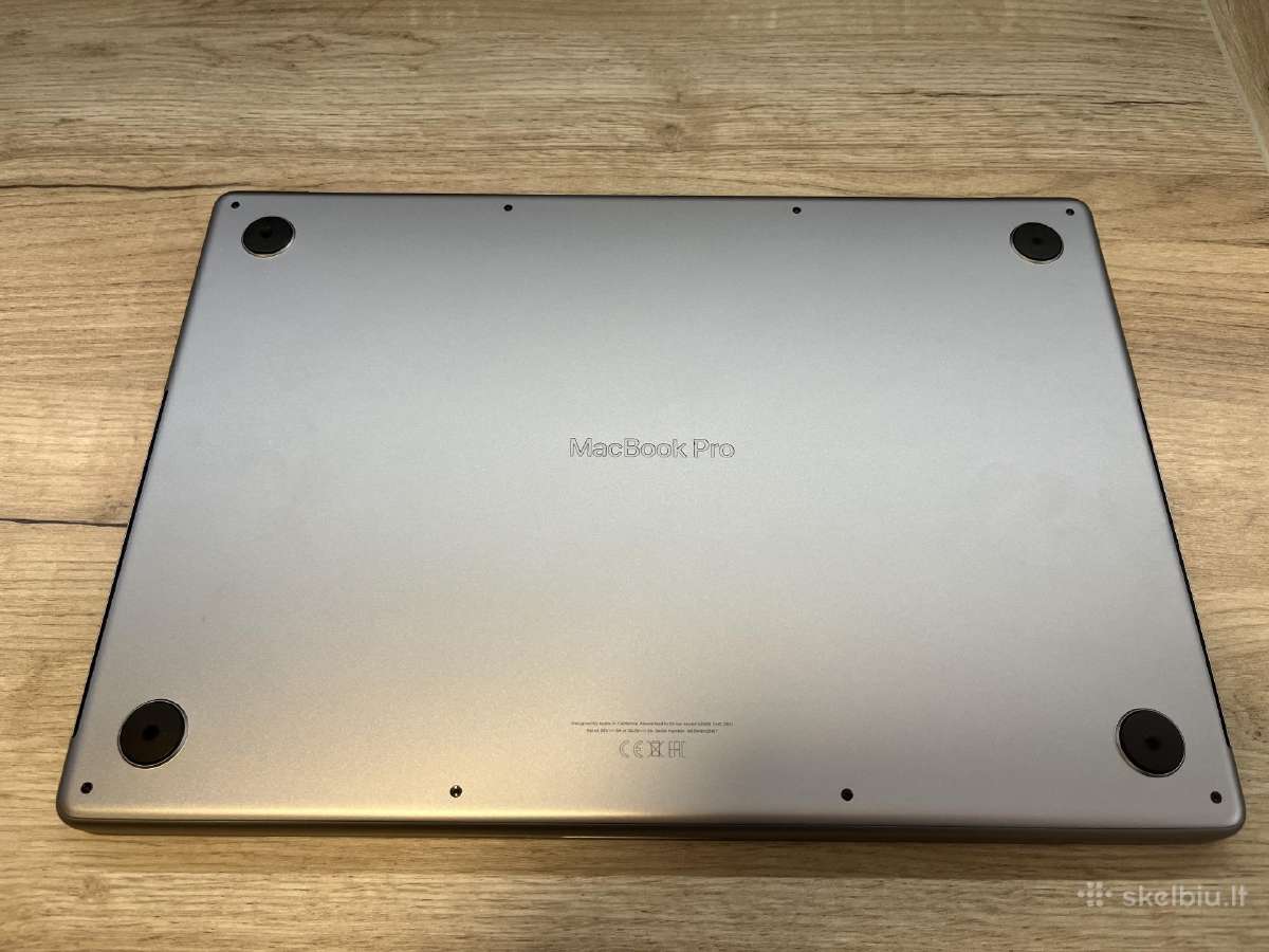 MacBook Pro 16" M1 Pro 32 GB RAM 1 TB SSD - nuotraukos Nr. 3