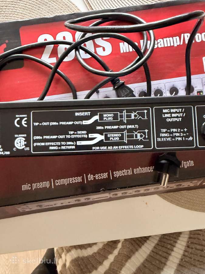 Dbx 286s Micpreamp/ Procesor - nuotraukos Nr. 5