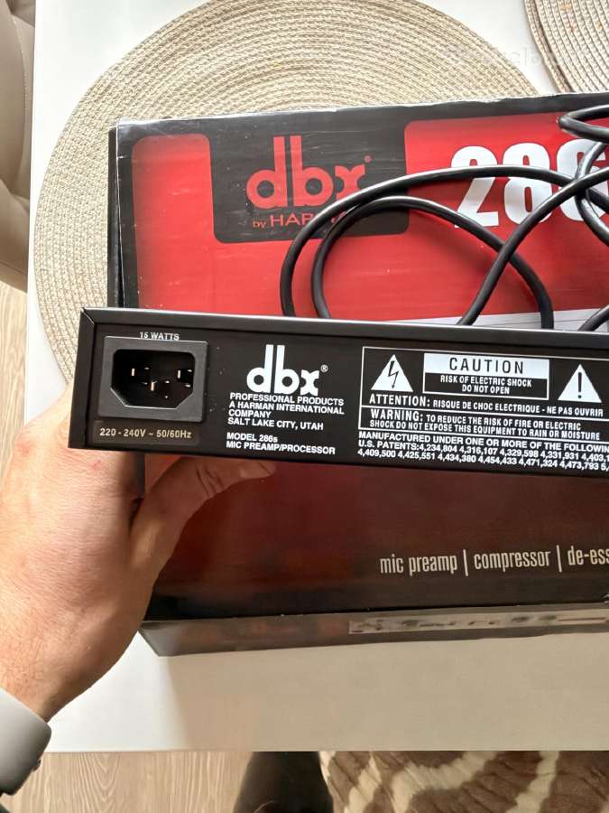 Dbx 286s Micpreamp/ Procesor - nuotraukos Nr. 6