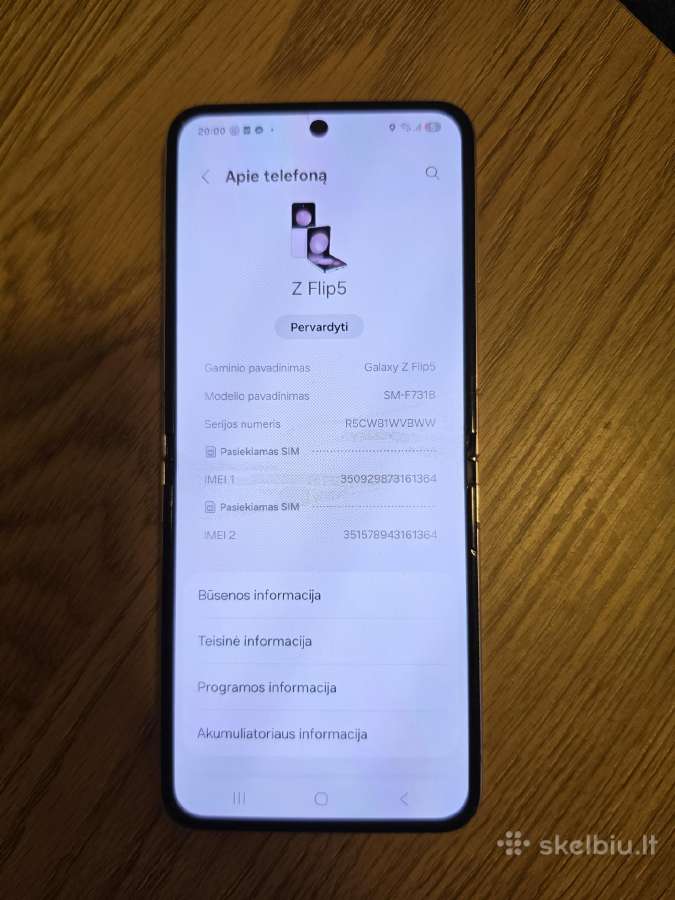 Samsung galaxy z flip 5 - nuotraukos Nr. 3