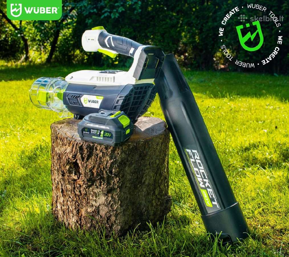 Akumuliatorinis lapų pūstuvas Wuber - nuotraukos Nr. 16