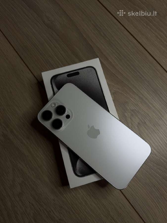 iPhone 15 Pro Max, White Titanium - nuotraukos Nr. 3