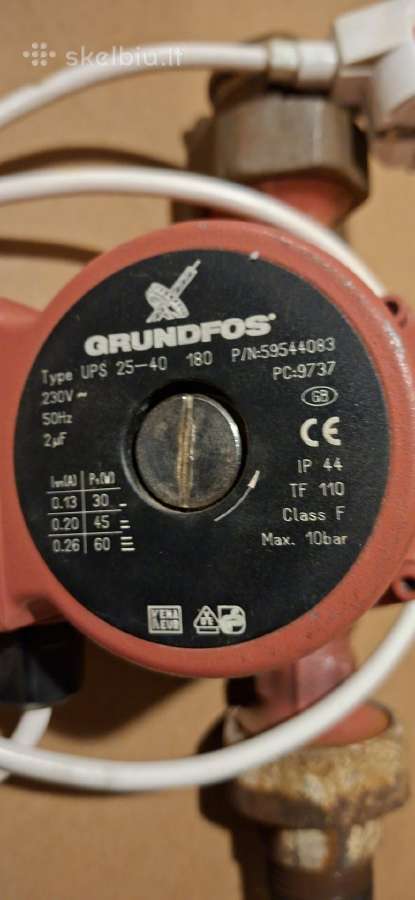 Grundfos Ups 25-40 cirkuliacinis siurblys, origin - nuotraukos Nr. 2