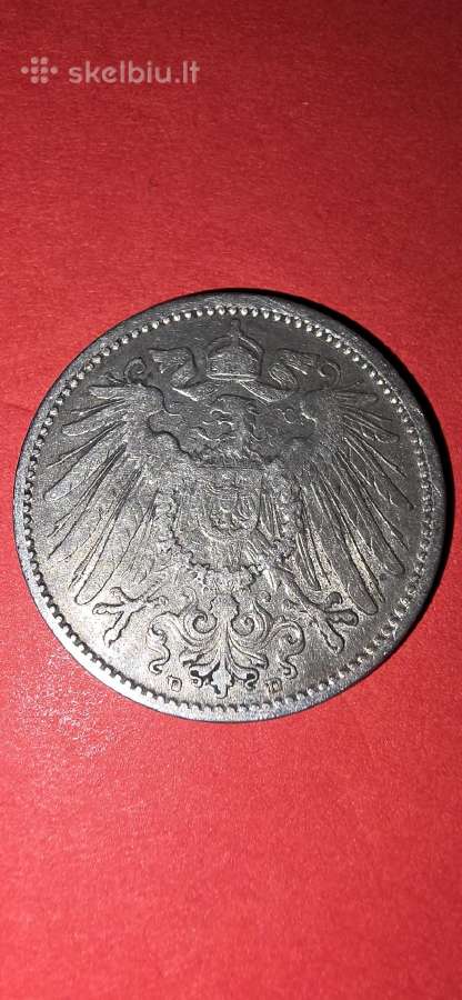 Vokietija 1 markė 1896 D ,sidabras 0,900 - nuotraukos Nr. 2