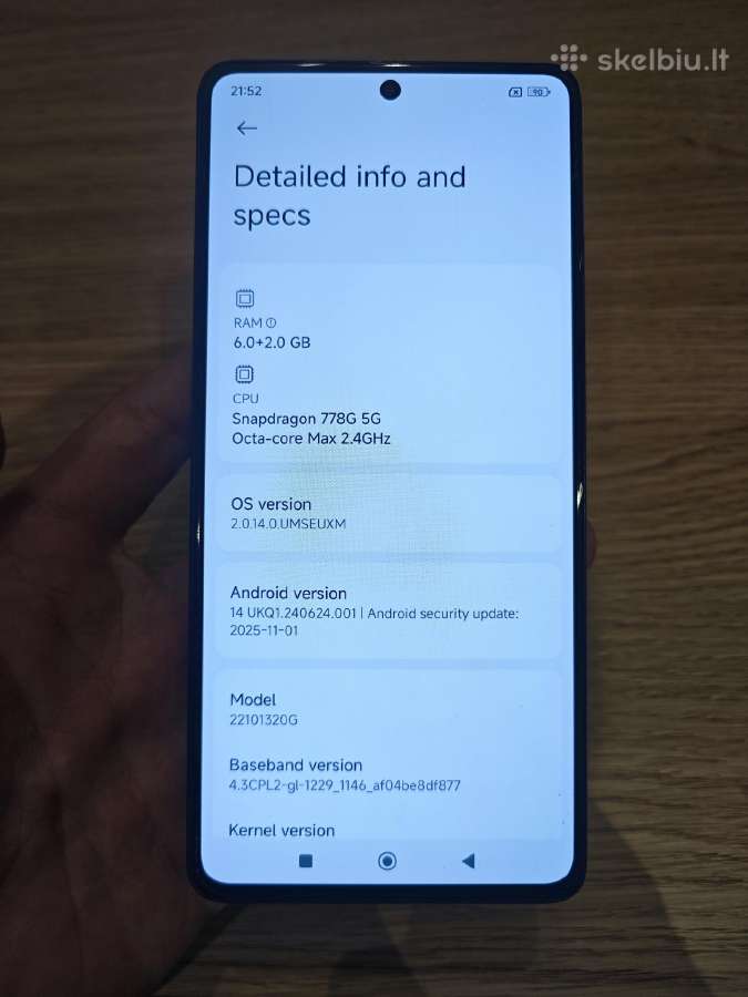 Xiaomi Poco X5 Pro 5G 128/6gb - nuotraukos Nr. 2
