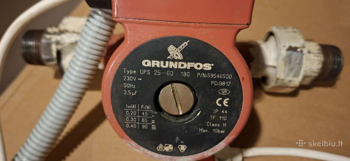 Grundfos Ups 25-60 cirkuliacinis siurblys original - nuotraukos Nr. 2