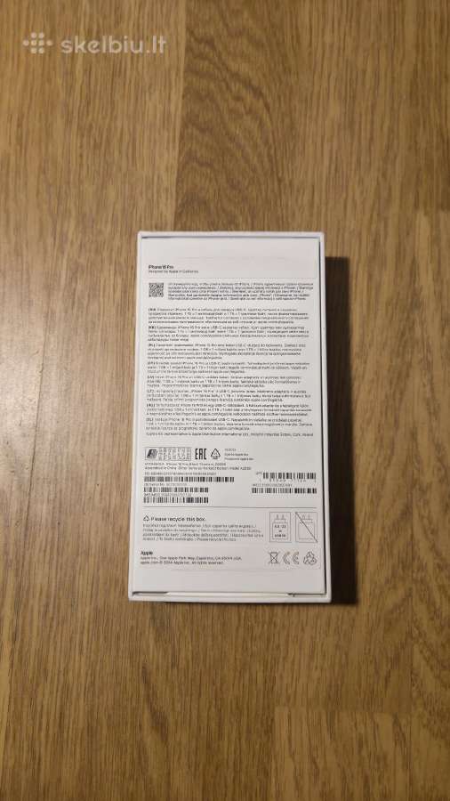 iPhone 16 Pro Black Titanium 256gb - nuotraukos Nr. 15