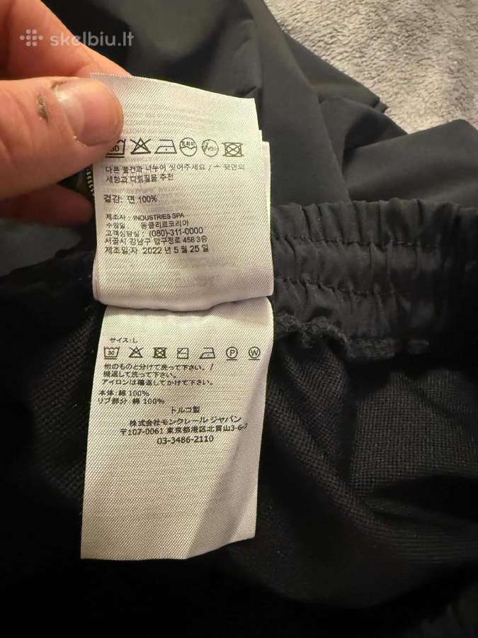 Moncler techninės kelnės, juodos,l, cargo, su vir - nuotraukos Nr. 3