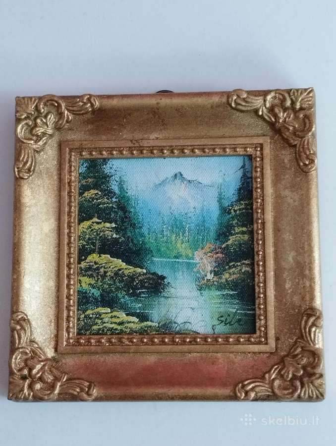 Paveikslai tapyti 10 cm 4 vnt. - nuotraukos Nr. 2