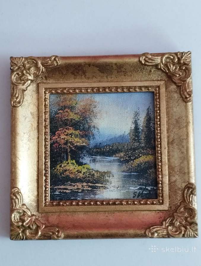 Paveikslai tapyti 10 cm 4 vnt. - nuotraukos Nr. 3