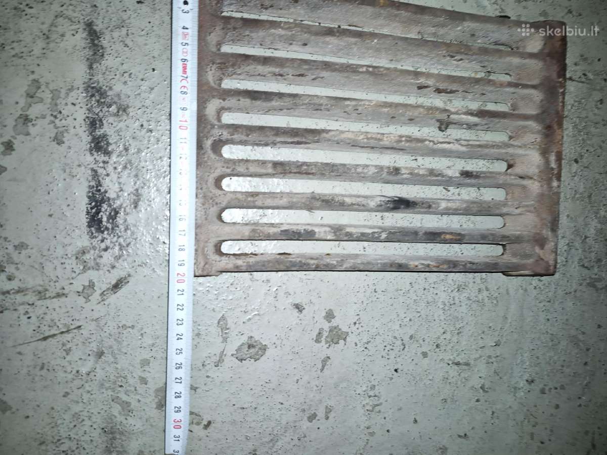 Parduodamos 2 senovinės ketaus grotelės - nuotraukos Nr. 3