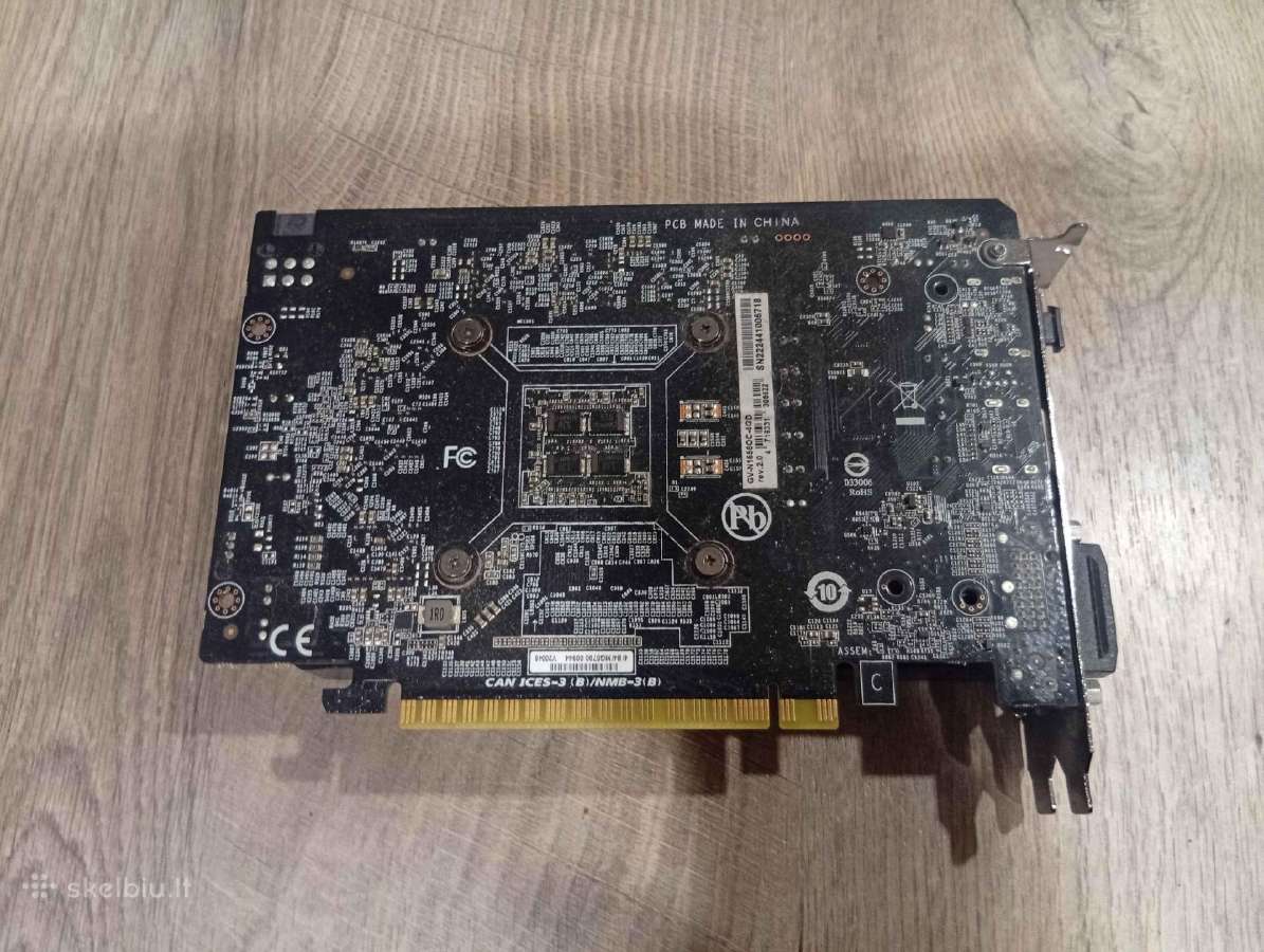 Gigabyte Geforce Gtx 1650 Gddr6 Oc 4gb - nuotraukos Nr. 4