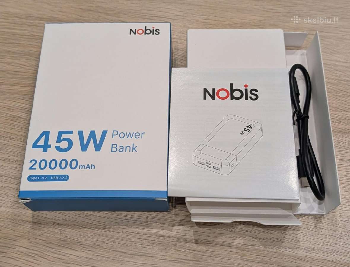 Nobis 45w 20000mah power bank - nuotraukos Nr. 8