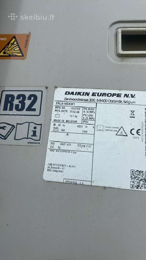 Šilmos siurblys Oras-vanduo Daikin Altherma 13kw - nuotraukos Nr. 4