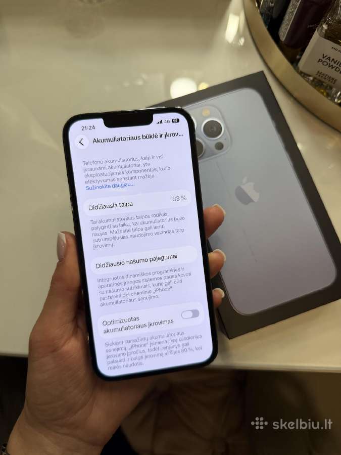 iPhone 13 Pro 256gb 83% - nuotraukos Nr. 8
