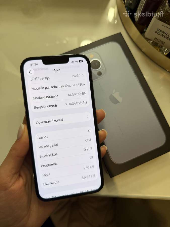 iPhone 13 Pro 256gb 83% - nuotraukos Nr. 9