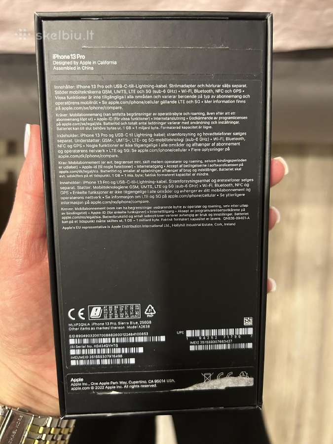 iPhone 13 Pro 256gb 83% - nuotraukos Nr. 10