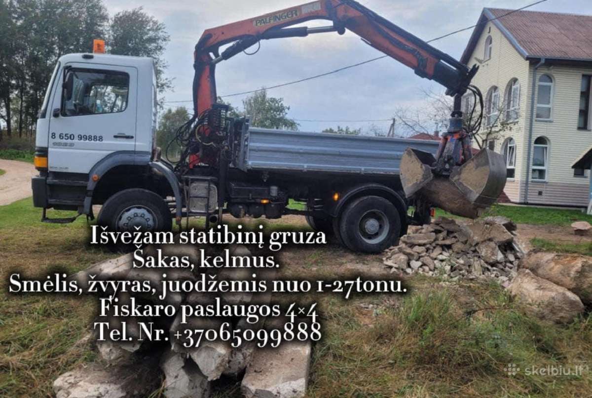 Krovinių pervežimas.turime daug akmenų. - nuotraukos Nr. 2