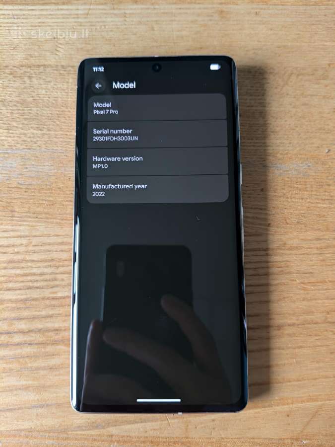 Google Pixel 7 Pro 128gb 12gb RAM 5G - nuotraukos Nr. 3